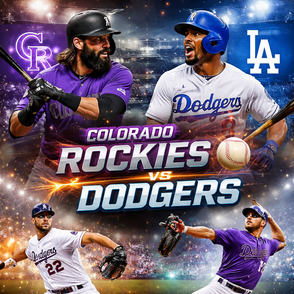 colorado rockies vs dodgers match player stats