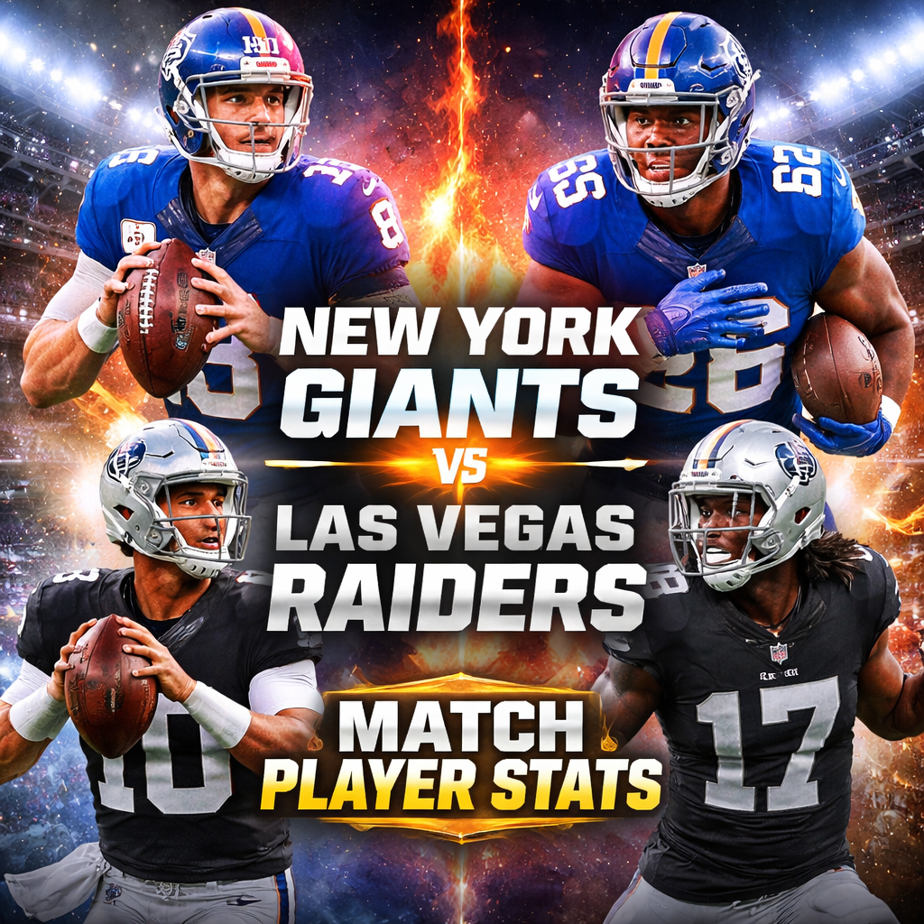 new york giants vs las vegas raiders match player stats