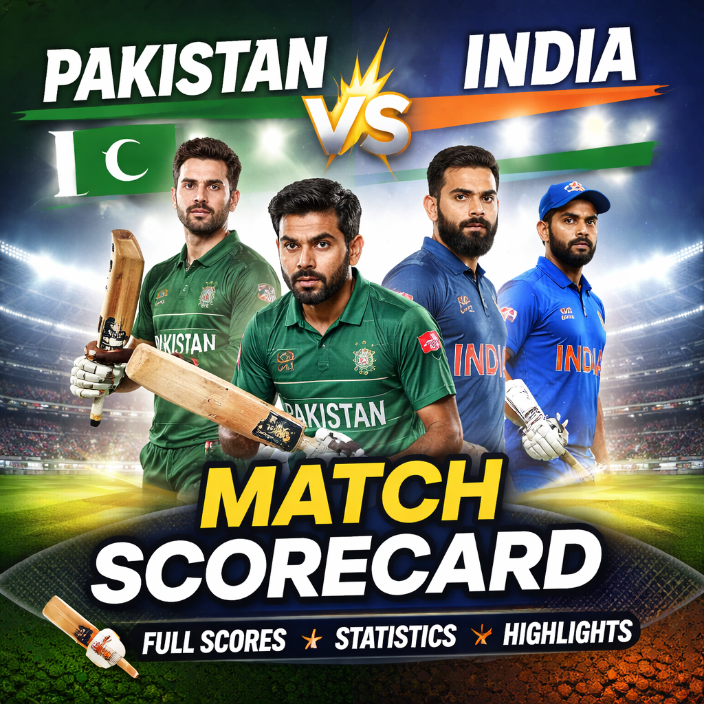 pakistan national cricket team vs india national cricket team match scorecard